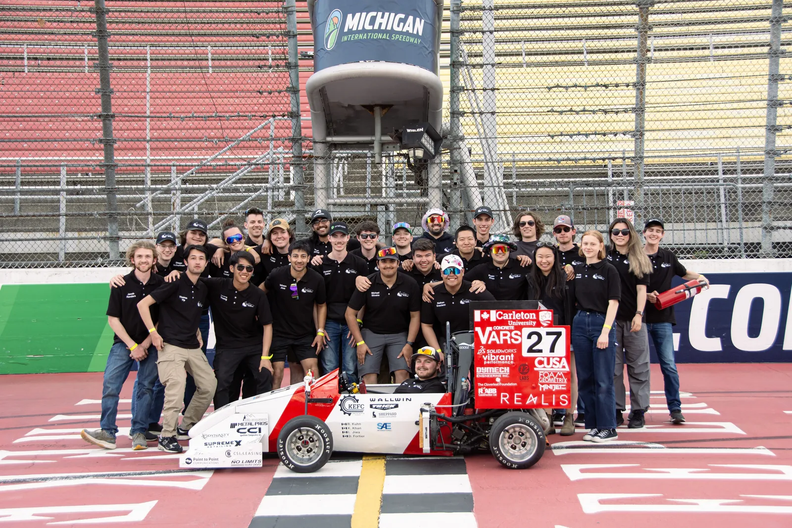 Ravens Racing car at competition